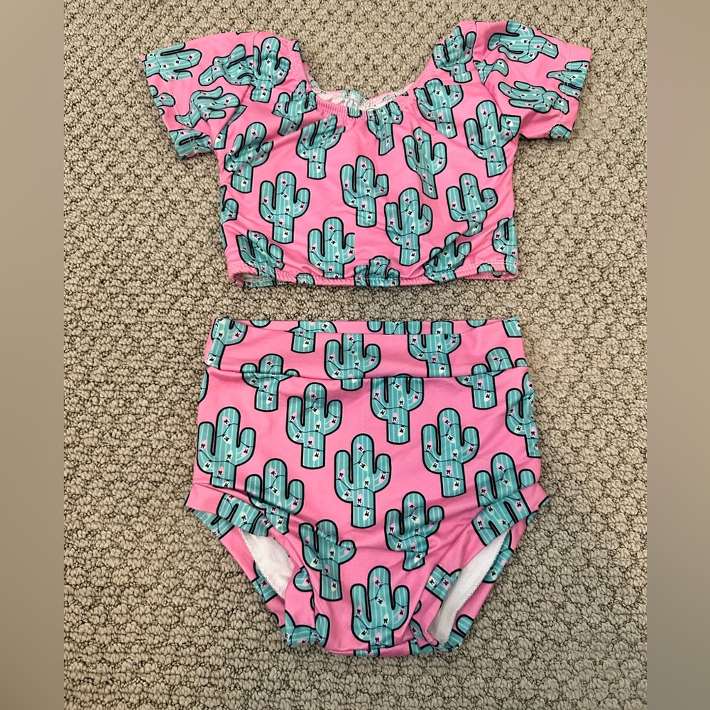 ISP 2 two piece cactus gymnastics dance practice wear